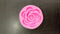 small rose flat pink candle embed mould