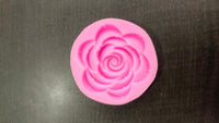 small rose flat pink candle embed mould