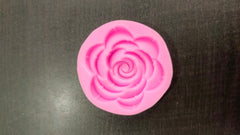 small rose flat pink candle embed mould