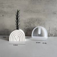 Rainbow Shaped Mini Planter Silicon Mould