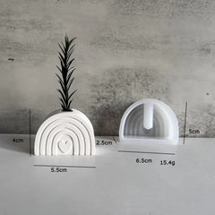 Rainbow Shaped Mini Planter Silicon Mould