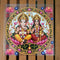 6 inch Lord Ganesha & Goddess Lakshmi UV DTF Transfer Sticker | Sacred Diwali Pooja Thali Decal with Mantras & Lotuses