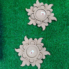 Small MDF Rangoli (Around 4 Inch) - Pack of 2