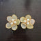 Acrylic Flower with Ready Pearl Flower for Pooja Thali (2pcs)