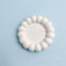 Concrete Bubble Round Tray – Handmade Cement Pearl Border Coaster & Trinket Dish