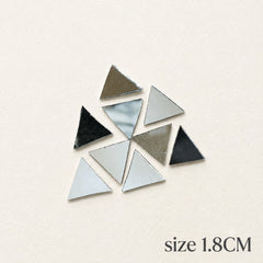 Triangle Mirror Pieces 1.8 cm | Glass Mirrors for Lippan Art, Mosaic, Mandala, Resin & DIY Craft