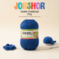 Oswal Cashmilon Yarn Thread – 20g ( Deep Blue Colour )