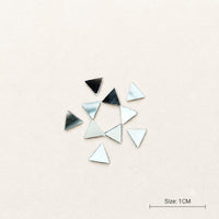 Mini Triangle Mirror Pieces 1 cm | Tiny Glass Mirrors for Resin Art, Mosaic, Lippan Art & DIY Craft