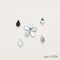 Mini Teardrop Mirror Pieces 1.2 cm | Drop Shaped Glass Mirrors for Lippan Art, Mandala, Resin & DIY Craft