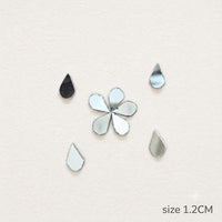 Mini Teardrop Mirror Pieces 1.2 cm | Drop Shaped Glass Mirrors for Lippan Art, Mandala, Resin & DIY Craft