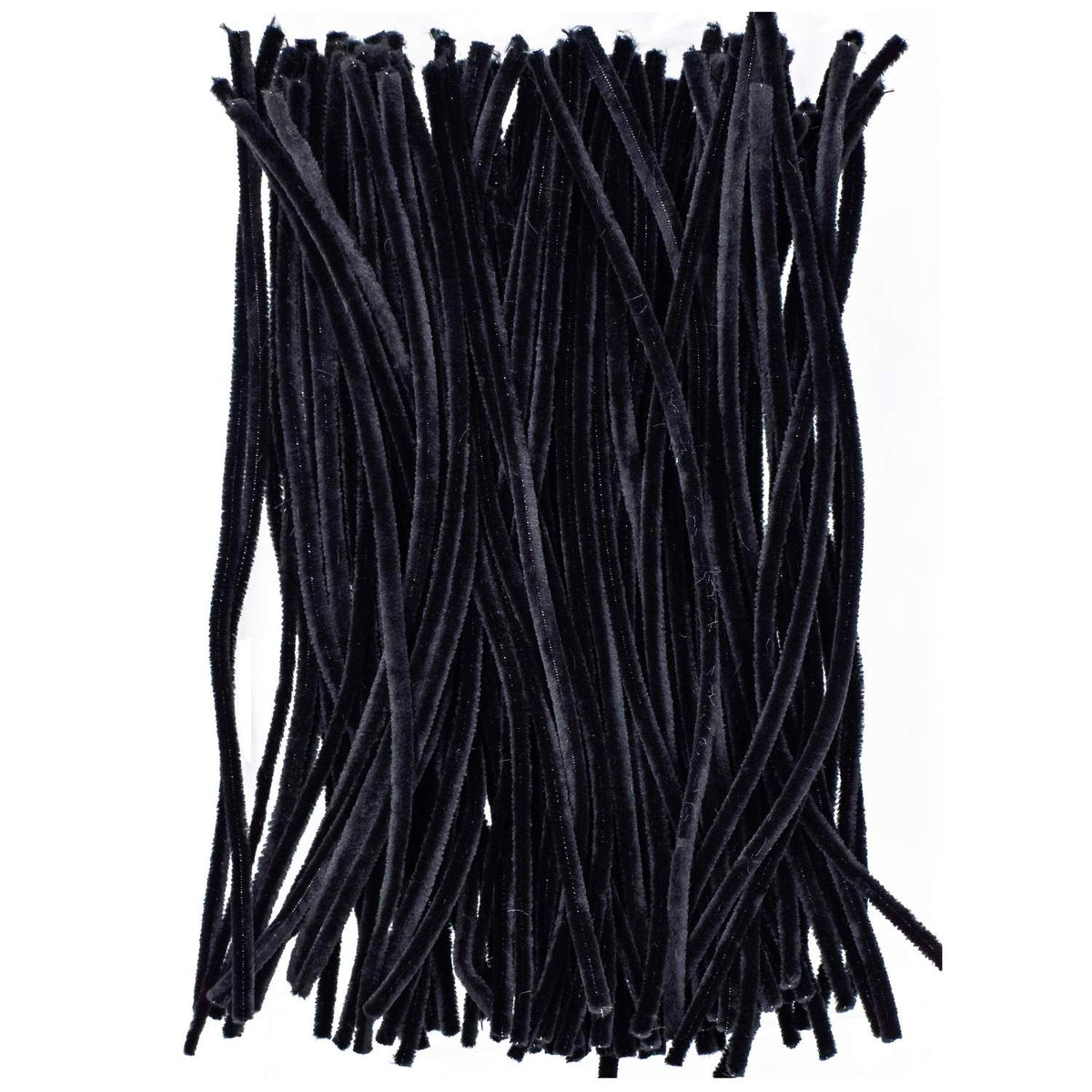 Pipe Cleaners for Crafts Black Color Pack of 100 JG