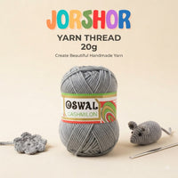 Oswal Cashmilon Yarn Thread – 20g ( Grey Colour )