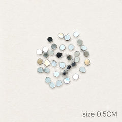 Ultra Mini Round Mirror Pieces 0.5 cm | Tiny Glass Mirror Dots for Resin Art, Nail Art, Jewellery & DIY Craft
