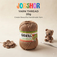 Oswal Cashmilon Yarn Thread – 20g ( Light Sand Colour )