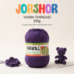 Oswal Cashmilon Yarn Thread – 20g ( Violet Colour )