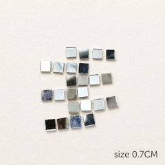 Mini Square Mirror Pieces 0.7 cm | Tiny Glass Mosaic Mirrors for Resin Art, Jewellery, Mosaic & DIY Craft