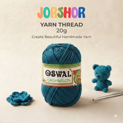 Oswal Cashmilon Yarn Thread – 20g ( Deep Sea Green Colour )
