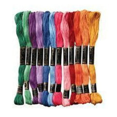 Embroidery Threads Yarn | Colorful Cotton Thread for Hand Embroidery & Crafts