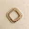 Gold Thread Wrapped Frame with Diamond Mirrors and Pearls – Jewellery & Decor Component