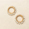 Pearl Thread Wrapped Ring Set of 2 – Handmade Gold Zari Ring with Pearl Border for Jewellery Making