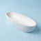 Concrete Oval Bowl – Handmade Cement Boat Shaped Planter & Trinket Tray
