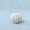 Concrete Ribbed Round Planter – Handmade Cement Fluted Pot for Succulents & Candles