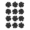 Daisy Pressed Black Flower