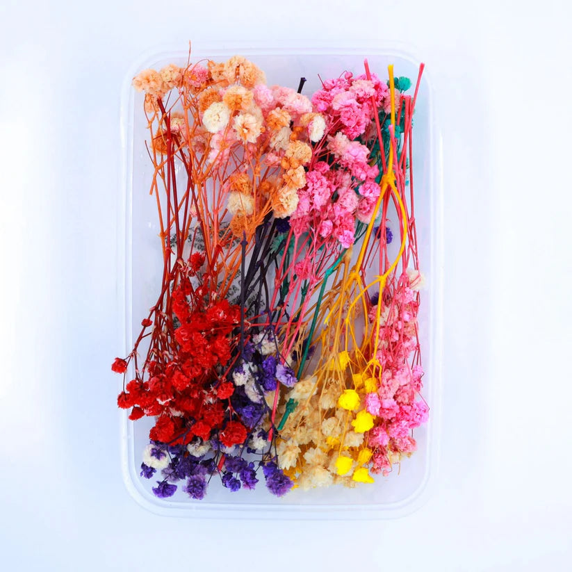 mix baby breath flower box