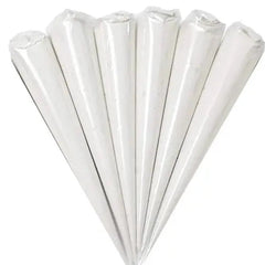 White Ceramic Clay Cone for Lippan Art / Mandala Art (set of 5)