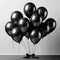 Black Metallic Balloons for Birthday & Party Decoration (pack of 25)