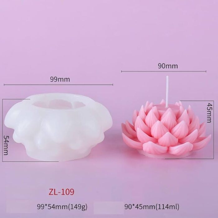 Big Lotus Flower Candle Mould