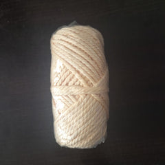Macrame Cotton Twisted Cord 3mm 3 Ply (45m Roll)