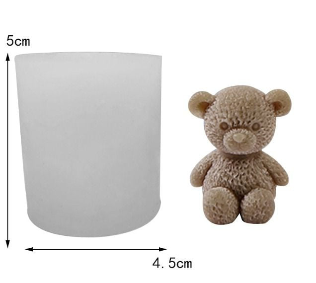 Mini Teddy Bear Candle Mould