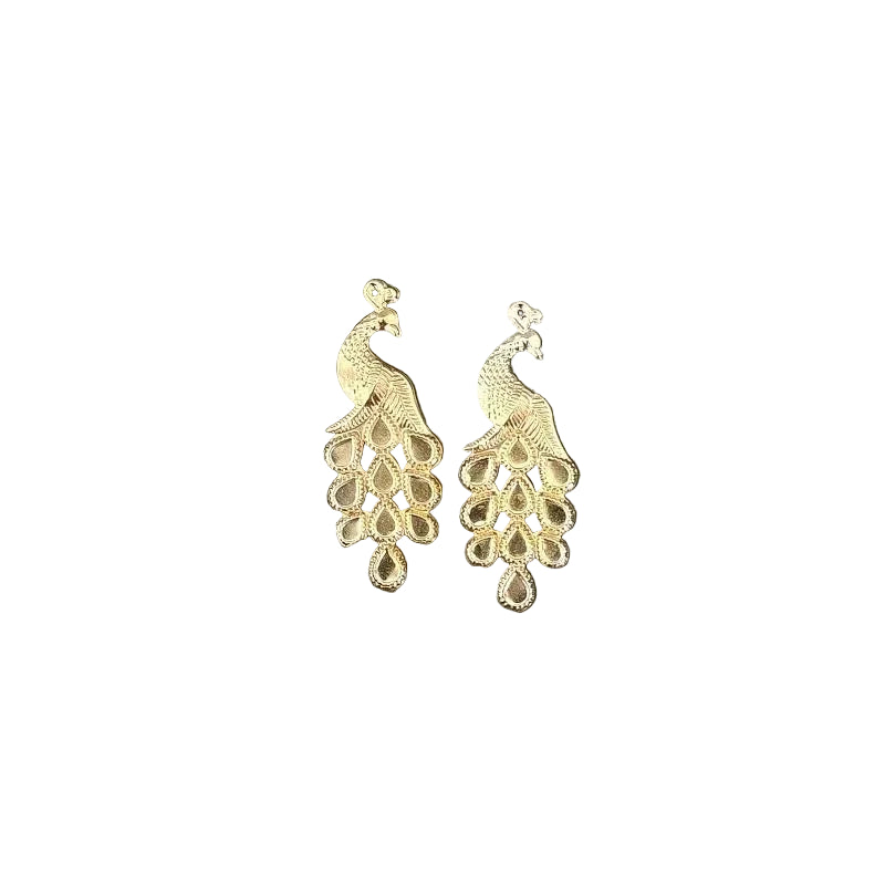 Peacock Metal Leaves (2pcs)