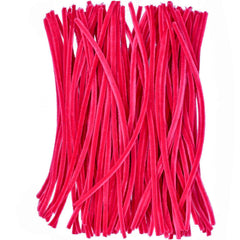 Pipe Cleaners for Crafts Pink Color Pack of 100 JG