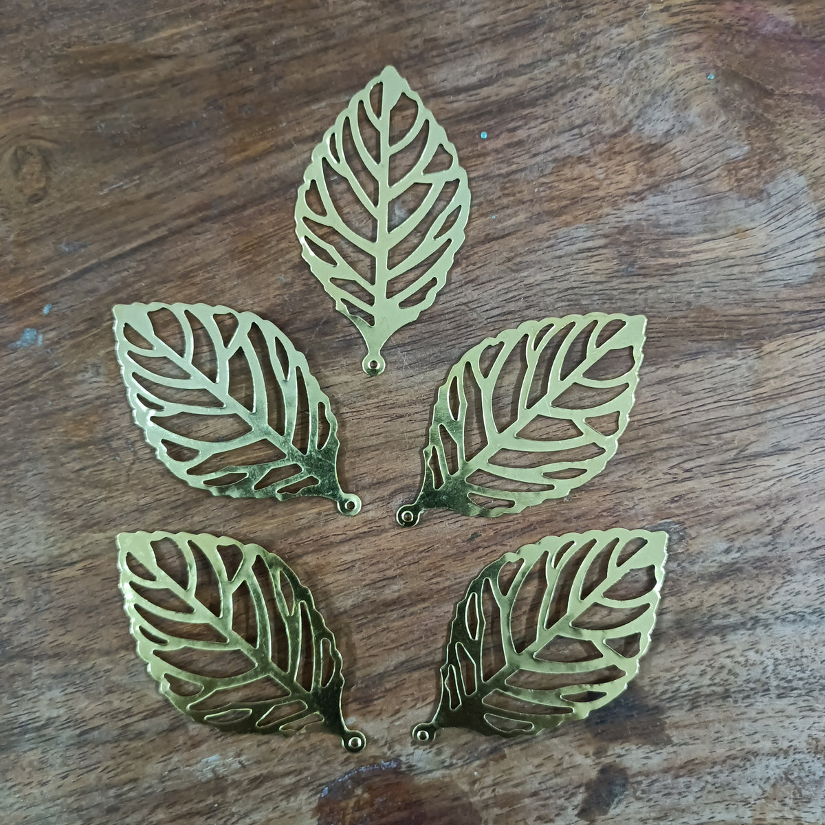 Metal Flat Leaves (Pack of 5)