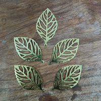 Metal Flat Leaves (Pack of 5)
