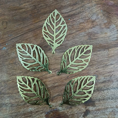 Metal Flat Leaves (Pack of 5)
