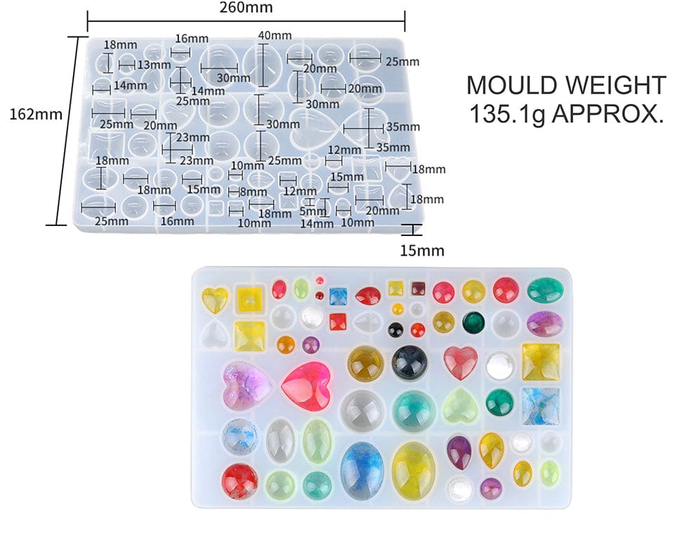 Multi Cavity jewellery gemstone mould