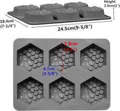 Honey Bee Hexagon Soap Mould