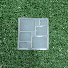 6 IN 1 RECTANGLE JEWELLERY / KEYCHAIN MOULD