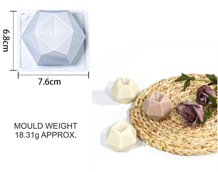 Geometry shape candle mould