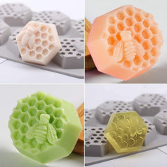 Honey Bee Hexagon Soap Mould