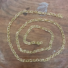 Metal fancy golden chain (1 meter)