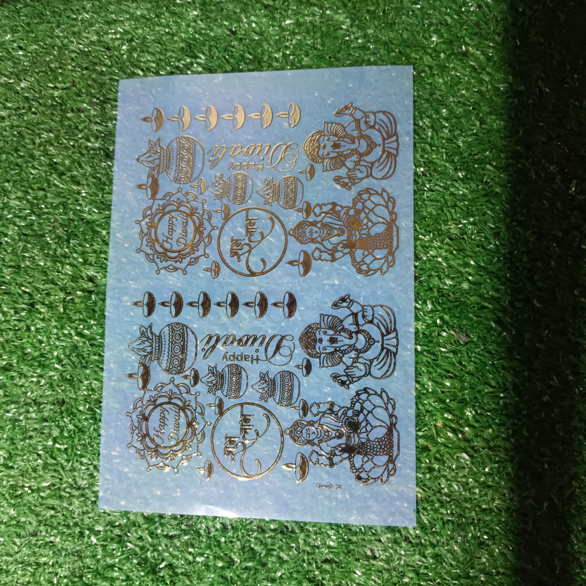 Diwali metal insert sheet A5