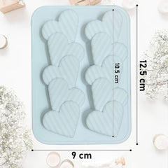 Heart wave candle mould