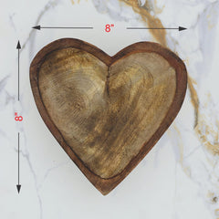 Large Heart Dough Bowl for candle making