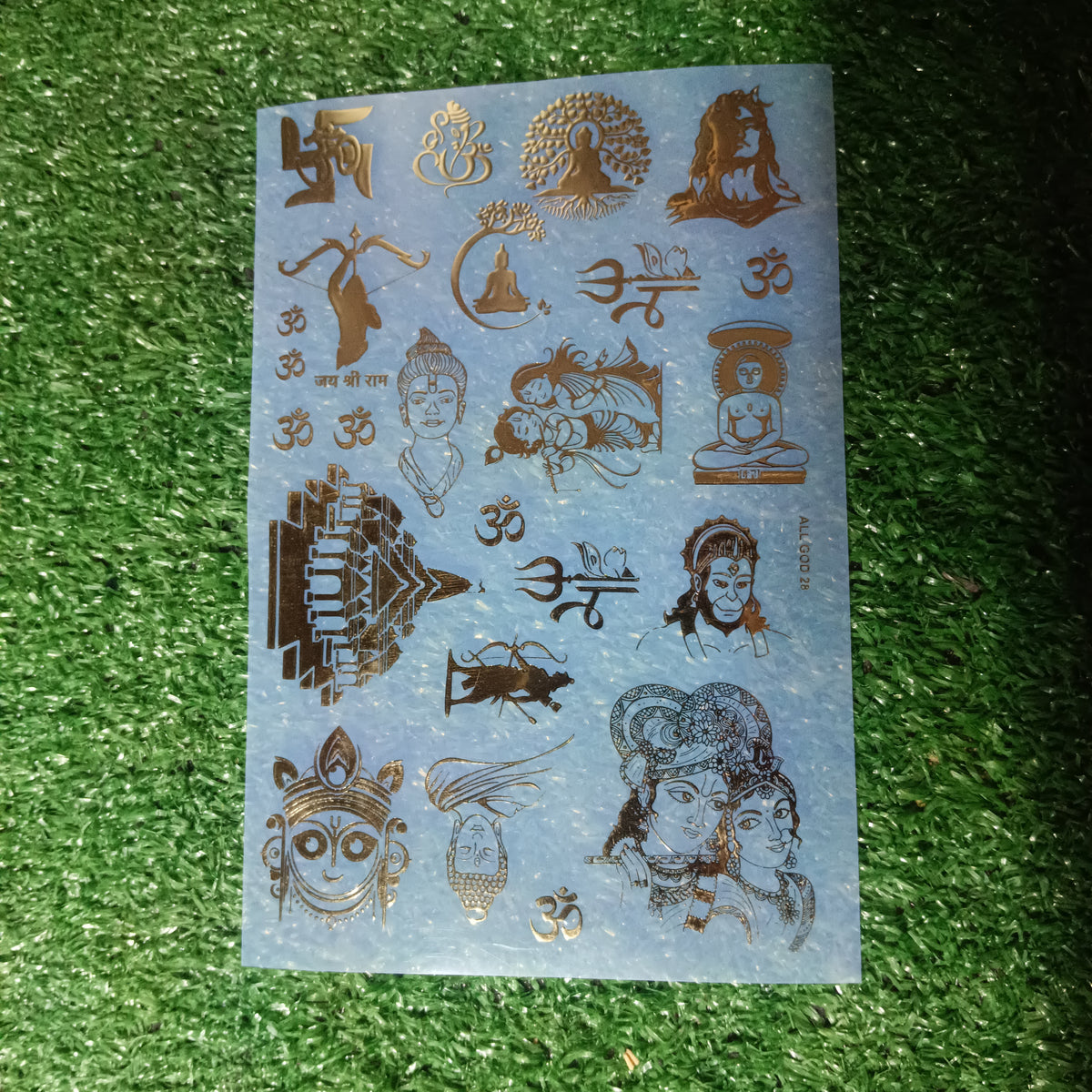 All god mix metalic insert sheet A5