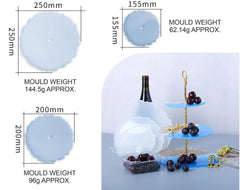 3 Layer Round Agate Cake Stand Mould