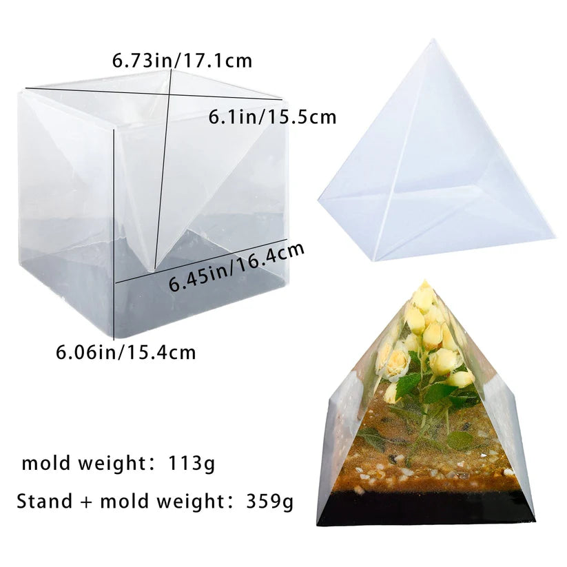 6 inch pyramid mould